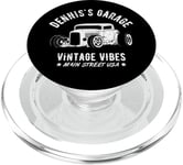 Dennis's Garage Hotrod Car Design for the Name Dennis PopSockets PopGrip for MagSafe