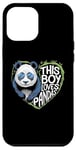 iPhone 12 Pro Max This Boy Loves Pandas Cute Panda Bear Valentines Day Case