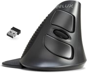 Souris Ergonomique Sans Fil, Souris Verticale Sans Fil, 3 Dpi Réglables (800-1200-1600 Dpi), 6 Boutons, Repose-Poignet Amovible, Souris Optique Pour Ordinateur Portable Pc, Taille [MOU140873]