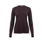 Aclima LightWool 180 Crewneck, dame Chocolate Plum L