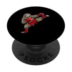 Sloth Playing Kickboxing Kickbox Kickboxer PopSockets Adhesive PopGrip