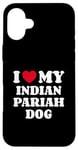 iPhone 16 Plus I Love My Indian Pariah Dog Case