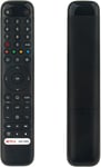 Rc716 Cui1,Rc716-Cui1 Télécommande Remplacée Convient Pour Tcl 43L5A 32L5A 43 Inch Tv, Fhd, Hdr Smart Tv-Sans Fonction Vocale