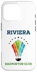 Coque pour iPhone 16 Pro Riviera - Raquette de badminton Club Athletics California Preppy