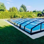 Pooltak Nordenspa Lowline BOX 3,50 x 6,47 Klarglas