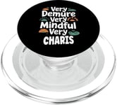 CHARIS Personalized Very Demure Very Mindful CHARIS Name PopSockets PopGrip for MagSafe