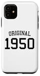 Coque pour iPhone 11 Original 1950, 75 ans pour homme et femme 75e anniversaire