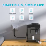 EIGHTREE Smart Plug, 13A WiFi Smart Plug with Energy Monitoring, Smart Home with