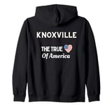 Patriotic Love Knoxville USA The True Heart Of America Zip Hoodie