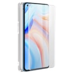 Cover for Oppo Reno 4 Pro 5G Silicone Soft tempered Glass 9H clear