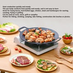 Korean BBQ Grill Pan Round Shape BBQ Pan High Thermal Conductivity For Outdoor