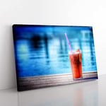 Big Box Art Cocktail Drink Bar (2) Canvas Wall Art Print Ready to Hang Picture, 76 x 50 cm (30 x 20 Inch), Multi-Coloured