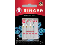 Singer Sewing Machine Singer Embroidery Needle Asst 5Pk