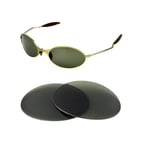 NEW POLARIZED G15 REPLACEMENT LENS FOR OAKLEY E WIRE 1.0 SUNGLASSES