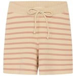 Flöss Fyle Stickade Randiga Shorts Acorn/Warm Cotton | Beige | 80 cm