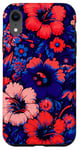 iPhone XR Rich Coral Colors Floral Flower Decor Accessories Case