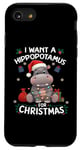 iPhone SE (2020) / 7 / 8 I Want A Hippopotamus For Christmas Xmas Hippo Tee Kid Women Case