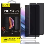 2 PACK - Sekretess Skärmskydd Samsung Galaxy S22 5G (6.1 Tums),Privacy Screen Protector