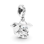 shangwang Crystal Animal Owl Lucky Cat And Dog Charm Suitable For Pandora Bracelet Necklace Diy Beads Women Fashion Silver-Plated Jewelry P120