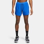 Nike Dri-FIT Stride 5" Brief-lined Shorts Blå | Lettvekts Løpeshorts for Komfort