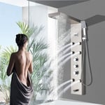 Thermostatic Shower Panel Tower Column Bathroom Massage Mixer Stainless steel