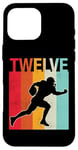 Coque pour iPhone 16 Pro Max Ballon de football « It's My 12th Birthday » pour garçon et fille