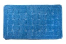 Emma Barclay Orkney - Crosshatch Bath Mat (45x75cm) (Blue)