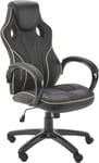 X-Rocker Maverick Gaming Chair, Ergonomic One Size, Black / Gold-coloured 