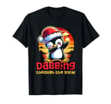 Funny Penguin Dabbing Through The Snow Christmas Dancing T-Shirt