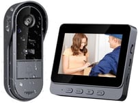 Sonnette Sans Fil Exterieur Etanche 1080P Sonnette Sans Fil Avec Camera avec écran IPS de 4.3 Visiophone Sans Fil IP65 étanche Caméra HD 170° Interphone Vision Nocturne Infrarouge Audio.[G76]