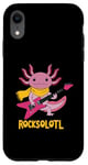 Coque pour iPhone XR Rocksolotl Guitare Axolotl pour enfant