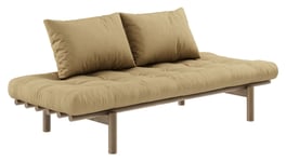 Karup Design Pace Daybed Sovesofa, Brunlakkert furu, Wheat Beige