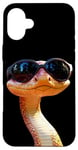 Coque pour iPhone 16 Plus Serpent avec Lunettes de Soleil Python Cobra Mamba Serpents