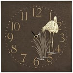 Arthouse Lagoon Clock wood Sqaure Wall Clock 30 x 30 x 3 cm