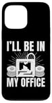 iPhone 13 Pro Max I'll be in My office 3D Printing Men Funny Case