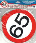 Fanion chain 65 - panneau de signalisation - 12 m