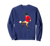 TV Times George Best Playing With Manchester United Sweatshirt