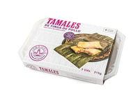 Traditional Corn Dough Dish Filled with Chicken-Tinga, Ready to eat, Country of Origin Spain, Pack 315g with Three Pieces - Tamales de Tinga de Pollo LA REINA DE LAS TORTILLAS, 315g