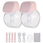 2PCS Wearable Electric Breast Pump Silent Invisible Hands Breast Pump