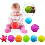 Baby Sensorisk Leksak, Spädbarn Sensorisk - Squeeze Ball Texture Multi Massage Mjuka Bollar Set, 6 st