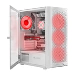 VIST PBA White Gaming PC Ryzen 7 5700X - 32GB RAM - RTX 4060Ti - 1TB M.2 SSD - Windows 11 Pro