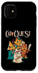 Coque pour iPhone 11 Cat Quest RPG Hero Cats Jeu vidéo RPG Gamer Funny Cat