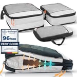 Compression Packing Cubes for Backpack and Suitcase - Safe space with Compression Cubes - Travel and Cruise Essentials - Compression Packing Cubes for Suitcases - Packing Cubes Compression Set