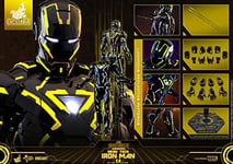 Movie Masterpiece DIECAST Iron Man2 Figure Iron Man Mark 6 Neon Tech Yellow Ver.