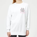 Disney Aristocats Marie I'm A Lady Women's Sweatshirt - White - XS