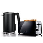 Graef Black Kettle & 4 Slice Toaster Set