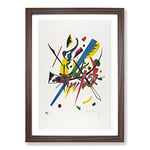 Big Box Art Small Worlds I by Wassily Kandinsky Framed Wall Art Picture Print Ready to Hang, Walnut A2 (62 x 45 cm)