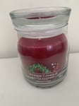 Yankee Candle Medium Jar Candle Sparkling Winterberry 368g New FREEPOST