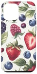 Coque pour iPhone 12 Pro Max Coque Téléphone Motif Fruits – Fraises & Myrtilles