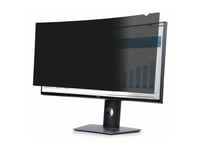 Startech.Com Privacy Screen For Dell P3424we, Double-Sided Filter, Taa - Personvernfilter For Skjerm - 2-Veis - Avtakbar - Innstikksdel/Klebemiddel - 34" (Ultra-Wide) - Svart - Taa-Samsvar